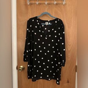 Plus Size, Anne Klein, Polka Dot Blouse, Size 3X